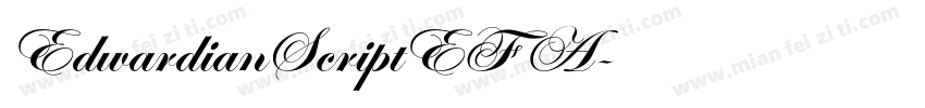 EdwardianScriptEF A字体转换